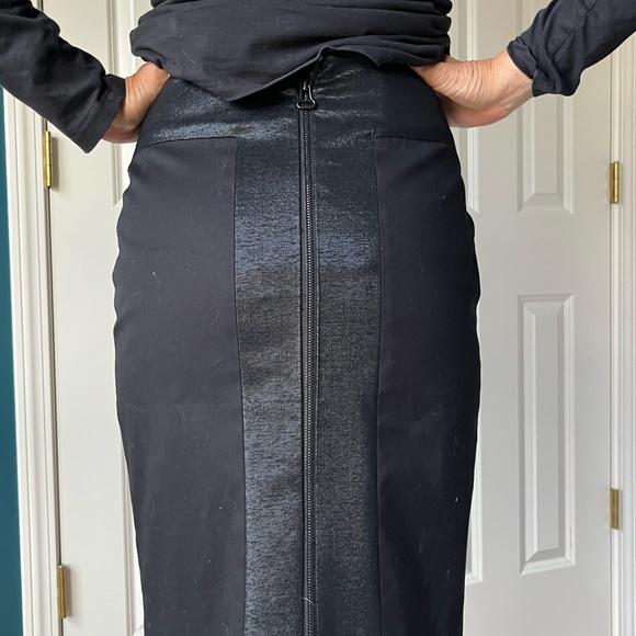 Rag & Bone Black Back Zip Pencil Skirt Size: 4 28 - Picture 3 of 9